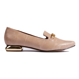 Beige spetsiga damherrar från Daszyński