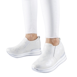 Alquippa wedge sneakers i silver