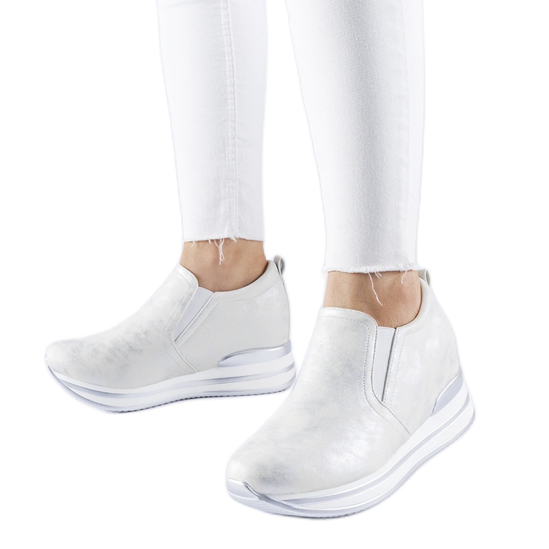 Alquippa wedge sneakers i silver silver-