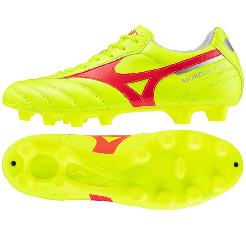 Mizuno Morelia Ii Club Md M P1GA241645 skor gul
