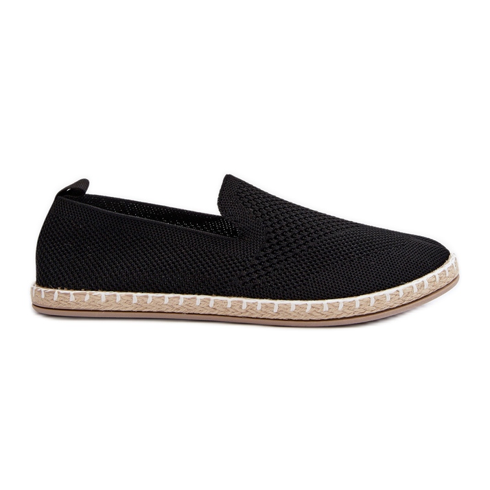 Svarta Harmonie Slip-On Espadrilles för kvinnor