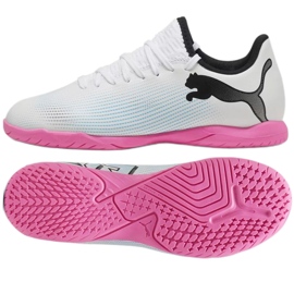 Puma Future 7 Play It Jr 107739-01 fotbollsskor vit