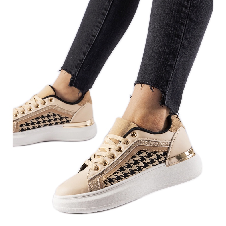 Beige sneakers med glitter Briercliff