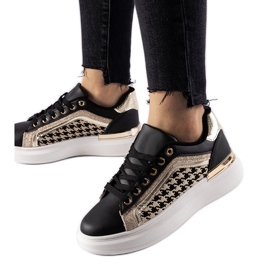 Briercliff svarta glitter sneakers