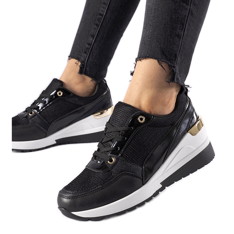 Svarta Gauvin wedge sneakers