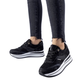 Svarta Nutter plattformssneakers