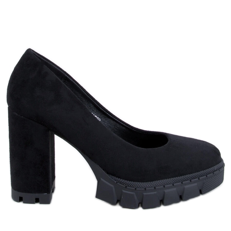 Angela Black pumps med hög klack och plattform svart