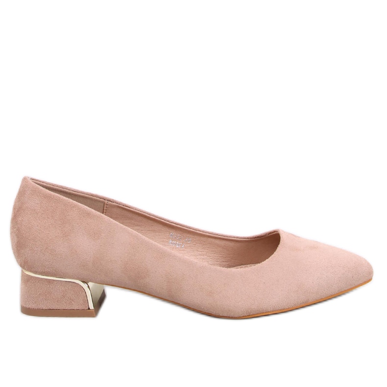 Marani Khaki lågklackade pumps beige