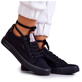Damsneakers Tied Cross Jeans JJ2R4039C Svart