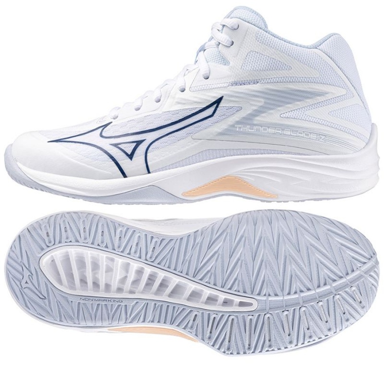 Mizuno Thunder Blade Z Mid W V1GC237500 volleybollskor vit