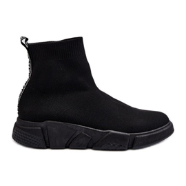 Damsportskor med strumpa Svart Zirila