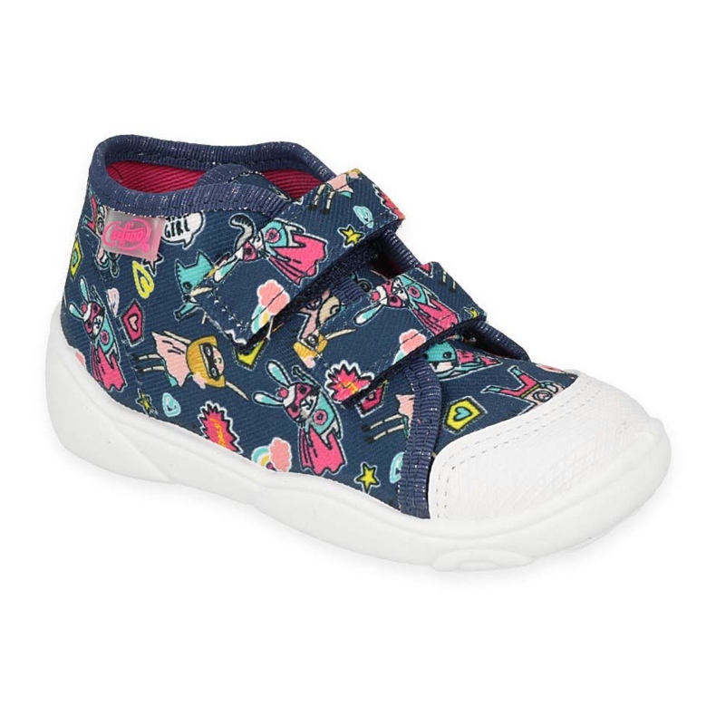 Befado barntofflor med kardborreband 212P080 blå