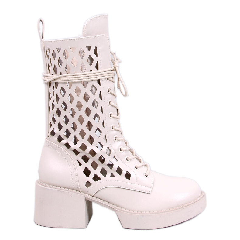 Vines Beige genombrutna stövlar