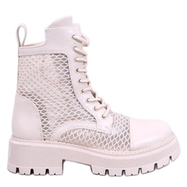 Ralston Panna genombrutna ankelstövlar beige