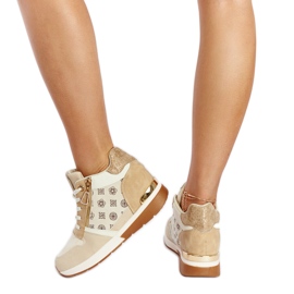 Beige Knoxville wedge sneakers