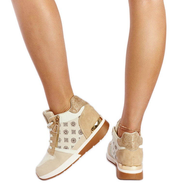 Beige Knoxville wedge sneakers
