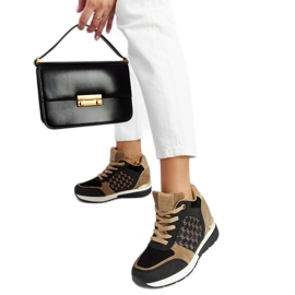 Svarta Chestnut wedge sneakers