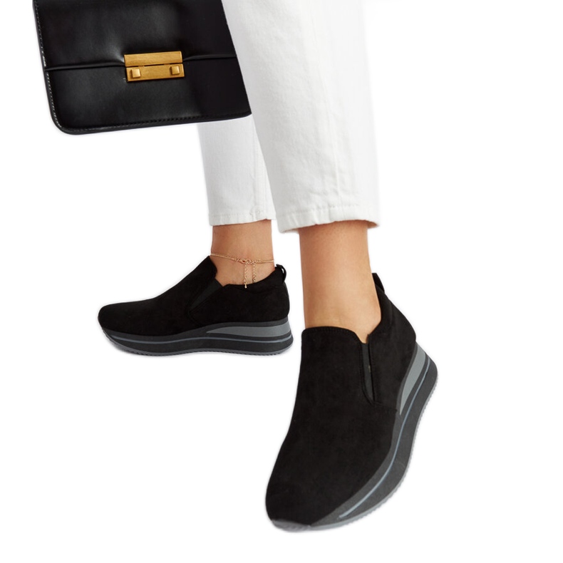 Svarta Cliffside plattformssneakers