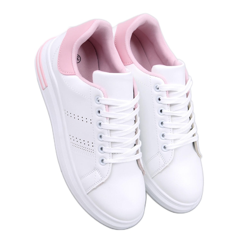 Maes Pink wedge sneakers vit