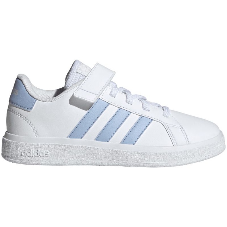 Adidas Grand Court Elastic Lace and Top Strap Jr IG4841 skor vit