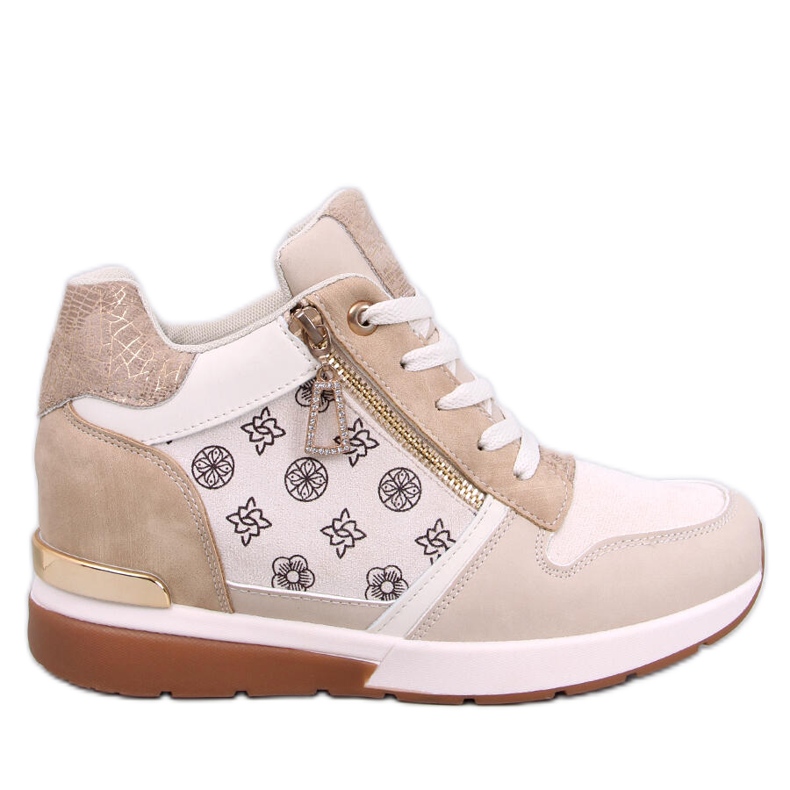 Telts Beige wedge sneakers