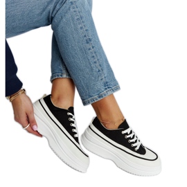 Svarta Plesio plattformssneakers