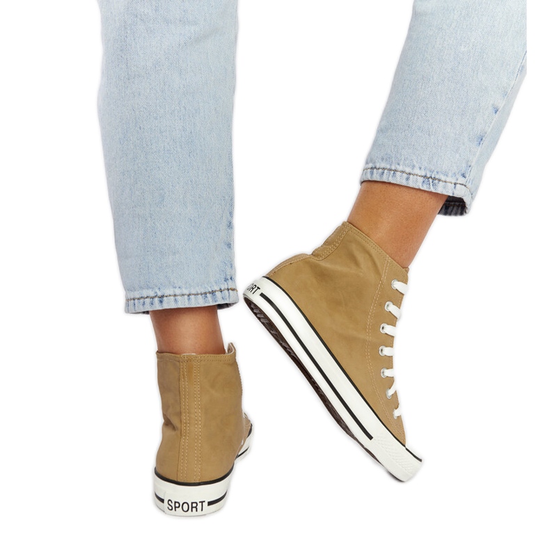 Bruna high-top sneakers från Efren beige