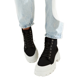 Svarta lätta Obispo stövlar