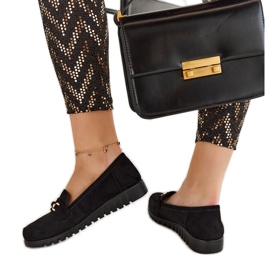 Prussia loafers i svart mocka