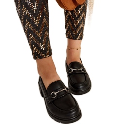 Svarta Grisel-mockasiner i ekoläder