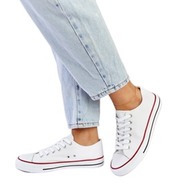 Anthony sneakers i vitt tyg