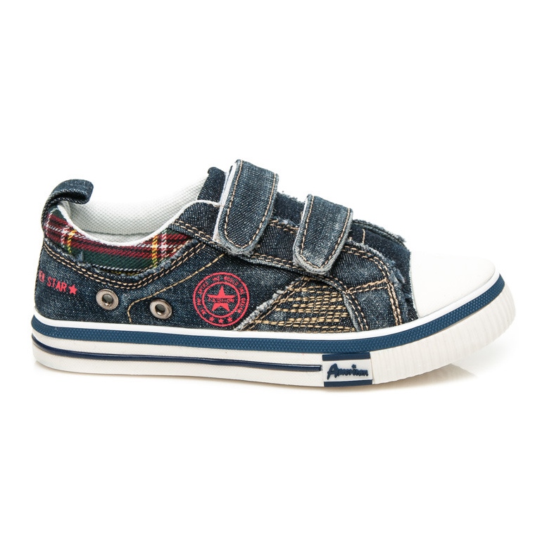 American Club Denim sneakers för en pojke blå