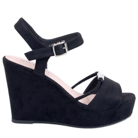 Waite Svarta kilasandaler