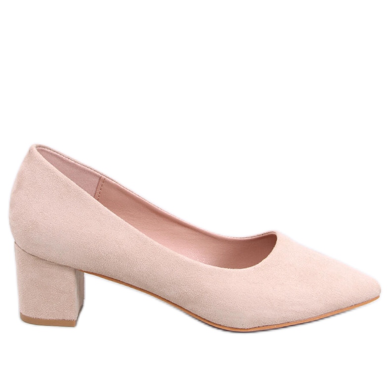 Trabersi Aprikos lågklackade pumps beige