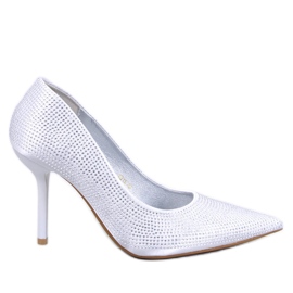 Paulis Silver högklackat dam med cubic zirconia silver-