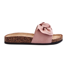 Damflip-flops med rosett, rosa Ezephira