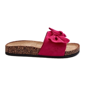 Flip Flops för kvinnor med rosett Fuchsia Ezephira rosa