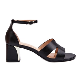 Damblock högklackade sandaler Svart Irivana
