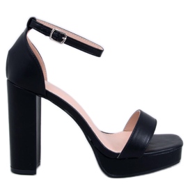 Tayga Black platåsandaler svart