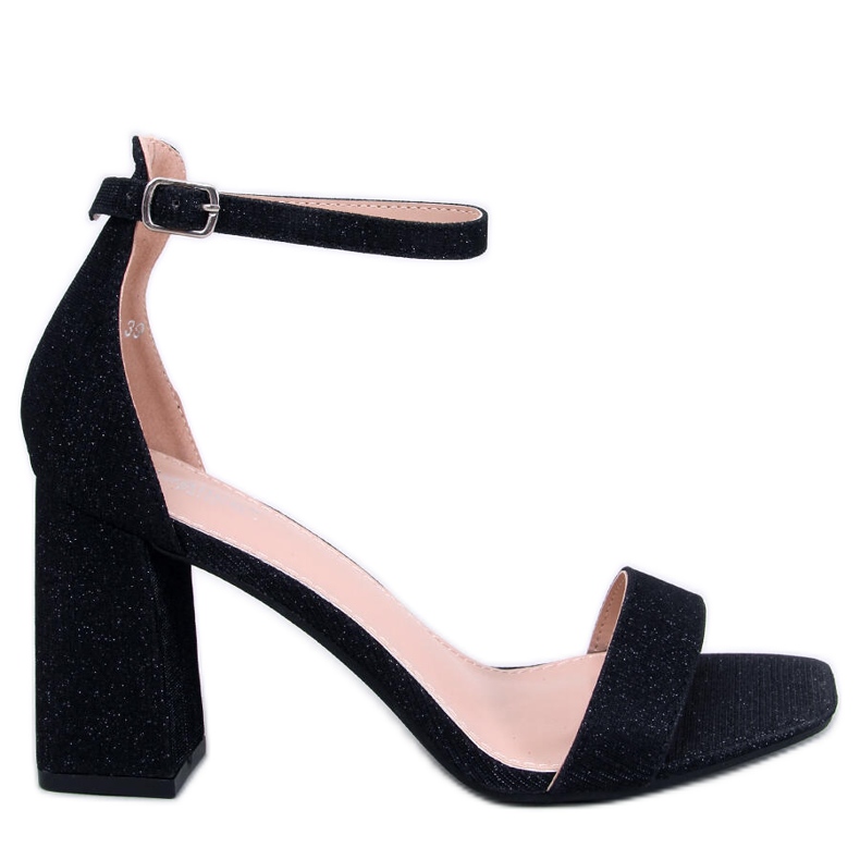 Daves Svarta högklackade sandaler