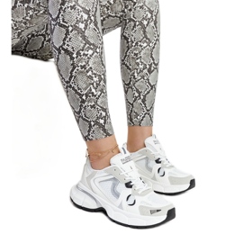 Vita sneakers med massiv Jacobine-sula