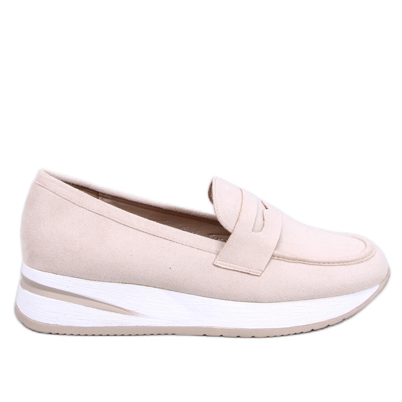 Pacifs Beige wedge loafers