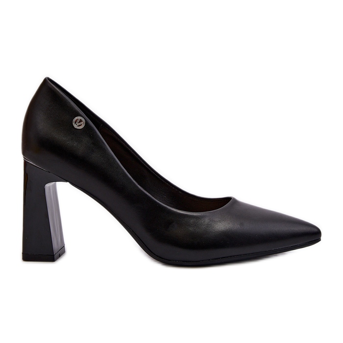 Vinceza Svart Giseleni Eco Leather High Heel Pumps
