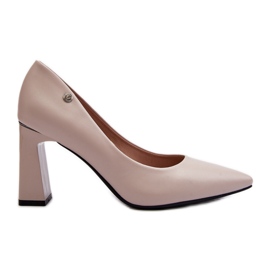 Vinceza Pumps på hög klack, Eco Leather, Grå Giseleni