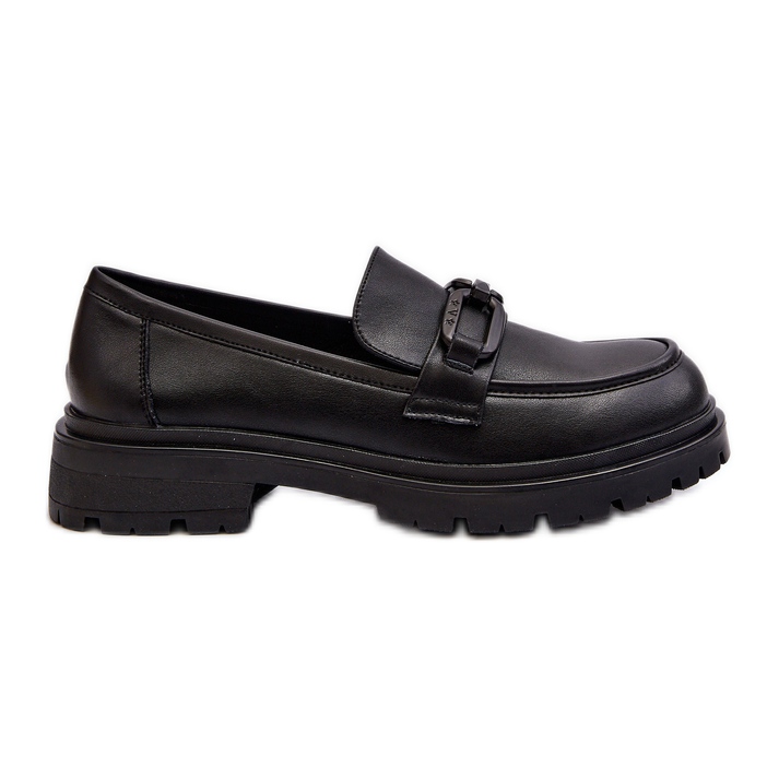 Vinceza Kvinnors mockasiner i naturligt läder Svart Imbleria