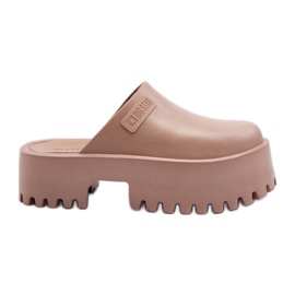 Big Star Damflip-flops på en massiv sula Stor stjärna NN274016 Beige