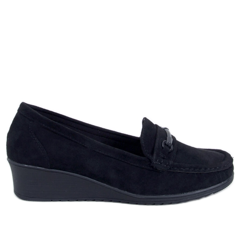 Indian Black wedge loafers svart