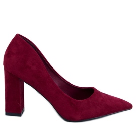 Verizon Wine stilettpumpar röd