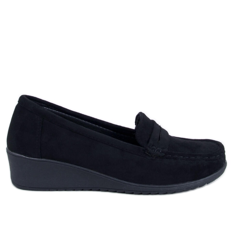 Vegar Black wedge loafers svart