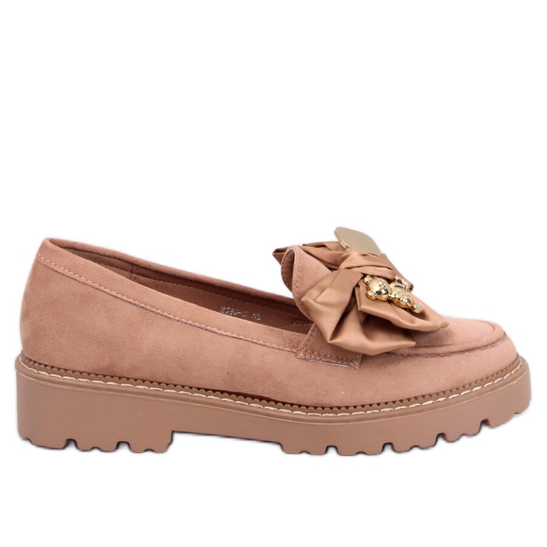 Pennsy Camel mockasiner med en dekorativ nallebjörn brun